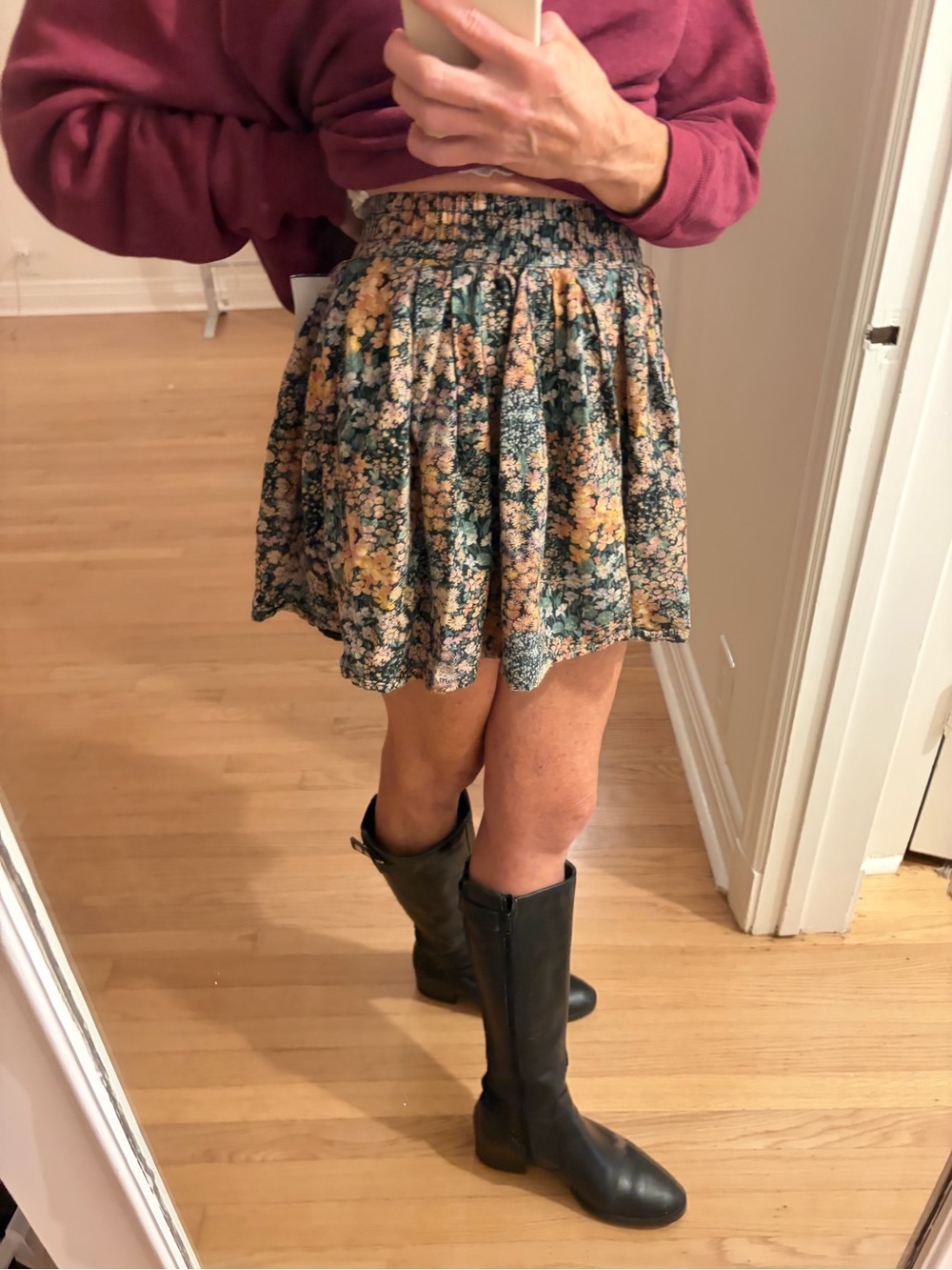 American Eagle Mini Floral Skirt